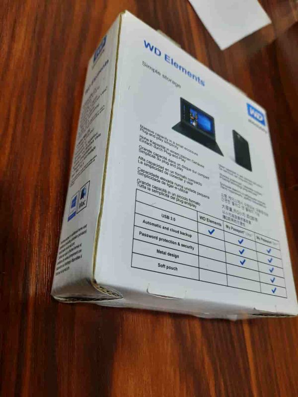 هارد اکسترنال وسترن دیجیتال مدل Elements ظرفیت 320 گیگ
